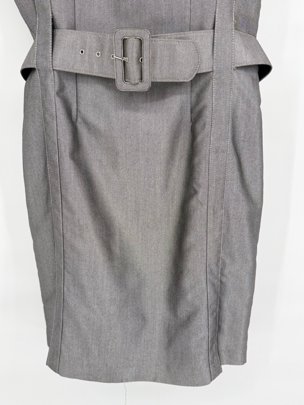 Calvin Klein Belted Sheath Dress‎ Women's 12 Sleeveless Tailored Career Office - Picture 3 of 12